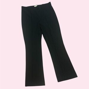 NWOT Anthropologie Maeve Brand Cropped Margot Pant, Black Pinstripe, Size Small